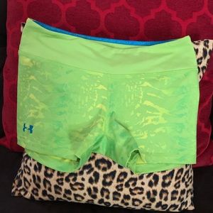 Under Armour shorts-neon green animal print